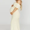 Outlet Worth Collective Monroe Maxi Dress in Butter Yellow- Bump Friendly *PRE-ORDER*