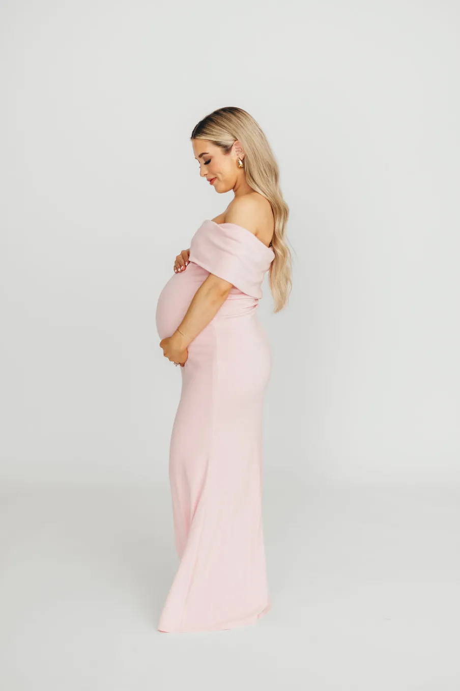 Clearance Worth Collective Monroe Maxi Dress in Dusty Pink - Bump Friendly *PRE-ORDER*