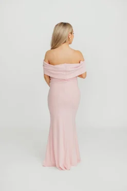 Clearance Worth Collective Monroe Maxi Dress in Dusty Pink - Bump Friendly *PRE-ORDER*