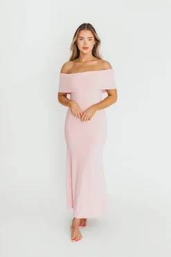 Clearance Worth Collective Monroe Maxi Dress in Dusty Pink - Bump Friendly *PRE-ORDER*