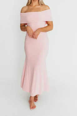Clearance Worth Collective Monroe Maxi Dress in Dusty Pink - Bump Friendly *PRE-ORDER*