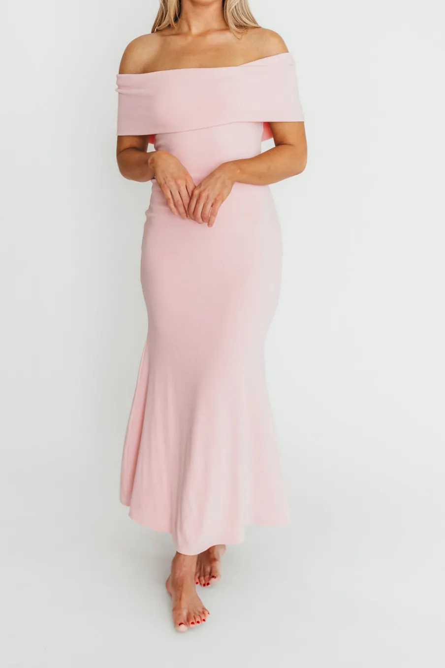Clearance Worth Collective Monroe Maxi Dress in Dusty Pink - Bump Friendly *PRE-ORDER*