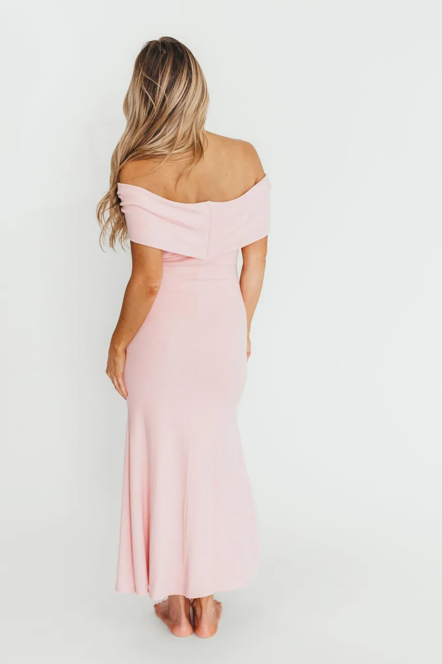 Clearance Worth Collective Monroe Maxi Dress in Dusty Pink - Bump Friendly *PRE-ORDER*