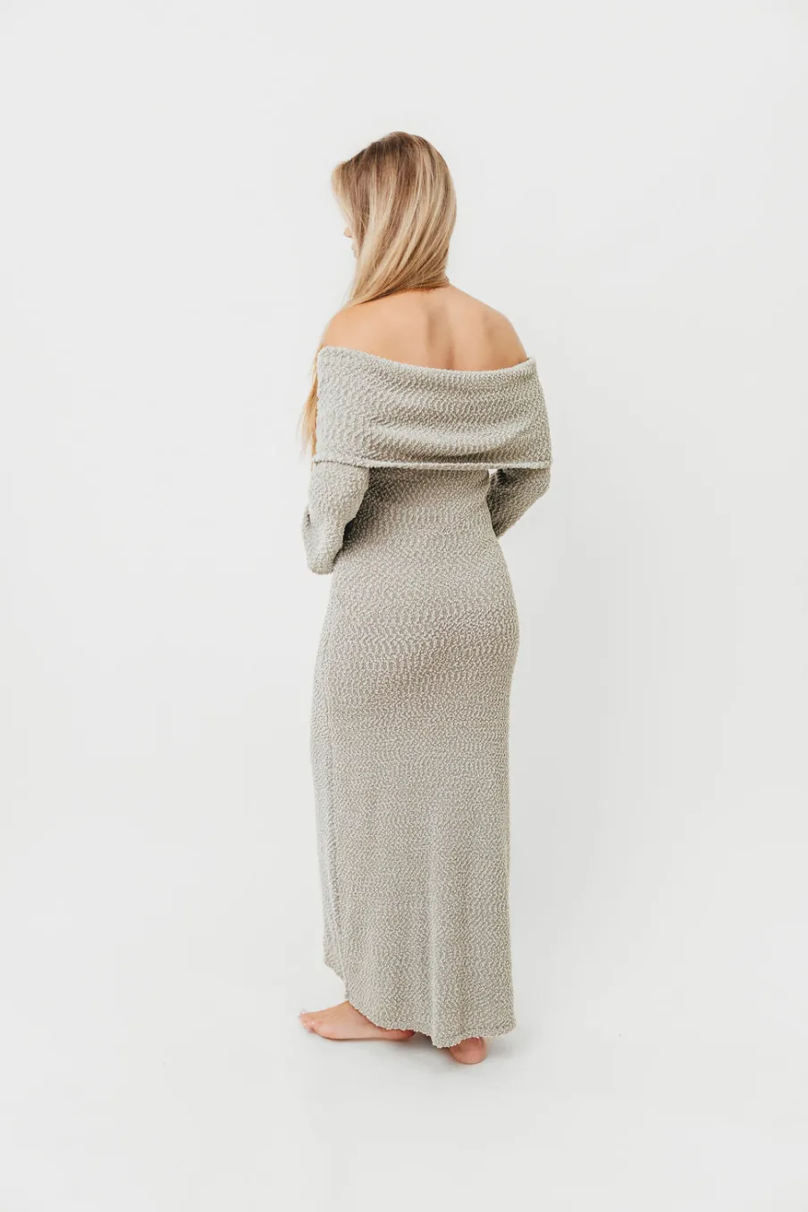 Outlet Worth Collective Nora Knit Maxi Dress in Dusty Sage - Bump Friendly *PRE-ORDER*