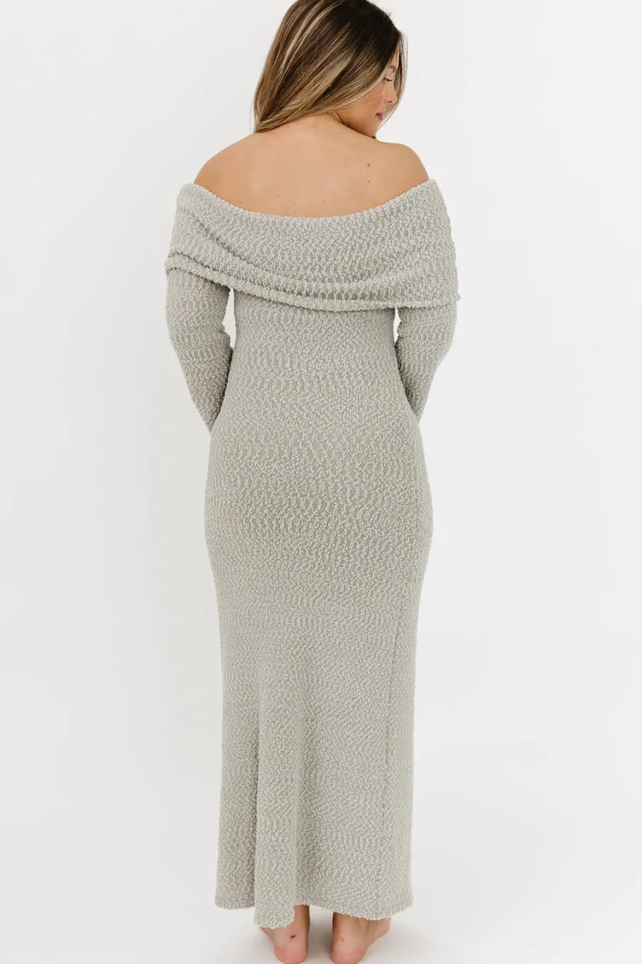Outlet Worth Collective Nora Knit Maxi Dress in Dusty Sage - Bump Friendly *PRE-ORDER*