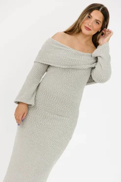 Outlet Worth Collective Nora Knit Maxi Dress in Dusty Sage - Bump Friendly *PRE-ORDER*