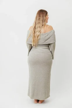Outlet Worth Collective Nora Knit Maxi Dress in Dusty Sage - Bump Friendly *PRE-ORDER*