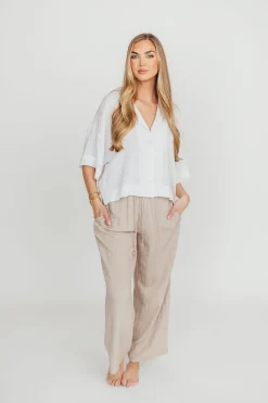 Outlet Worth Collective Nora Pants in Khaki