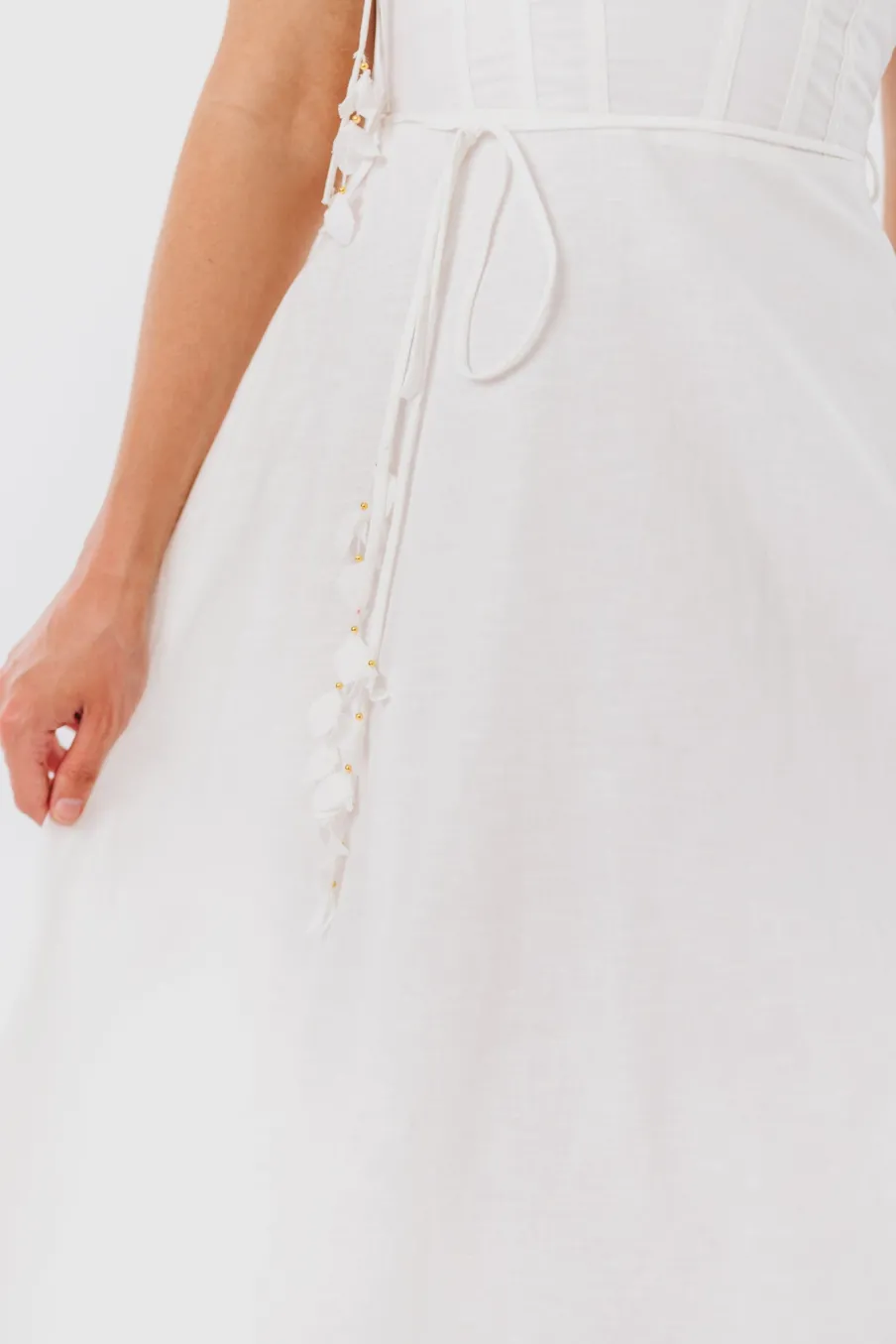 Sale Worth Collective Norma Jean Bustier-Style Midi Dress in White