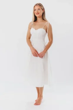 Sale Worth Collective Norma Jean Bustier-Style Midi Dress in White