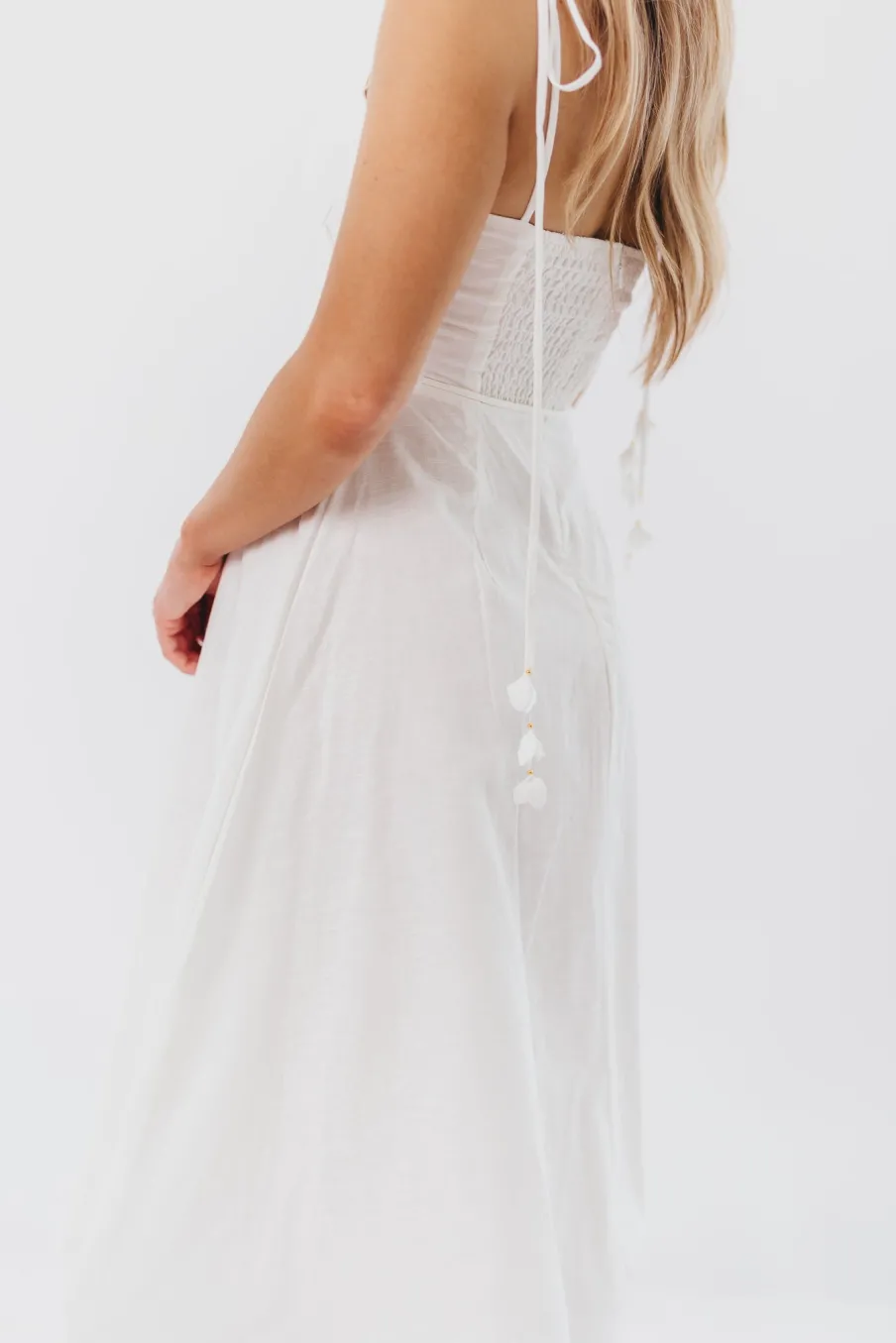 Sale Worth Collective Norma Jean Bustier-Style Midi Dress in White