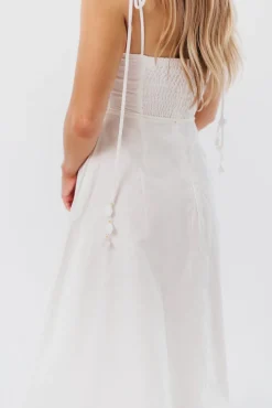 Sale Worth Collective Norma Jean Bustier-Style Midi Dress in White