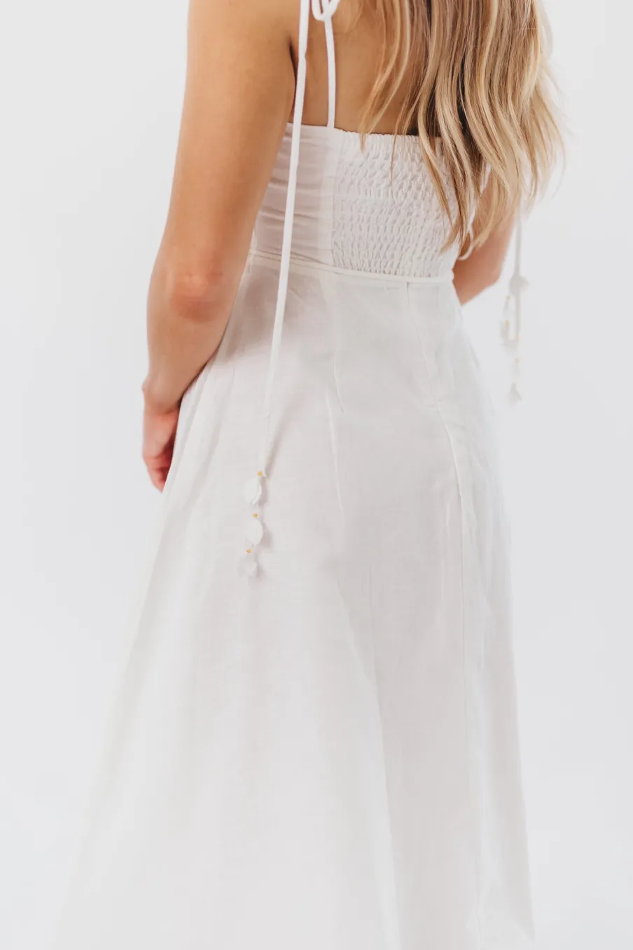 Sale Worth Collective Norma Jean Bustier-Style Midi Dress in White
