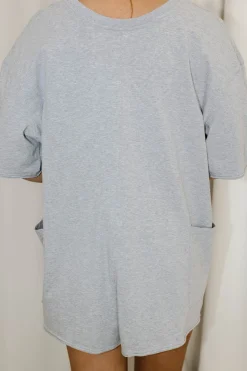 Clearance Worth Collective Nylah Oversized Romper in Grey
