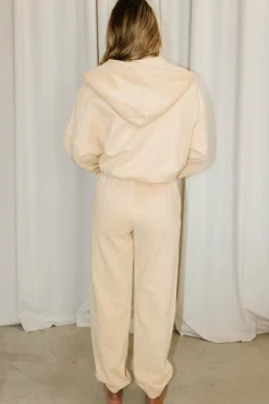 Outlet Worth Collective Oakley Hoodie and Pants Set in Butter