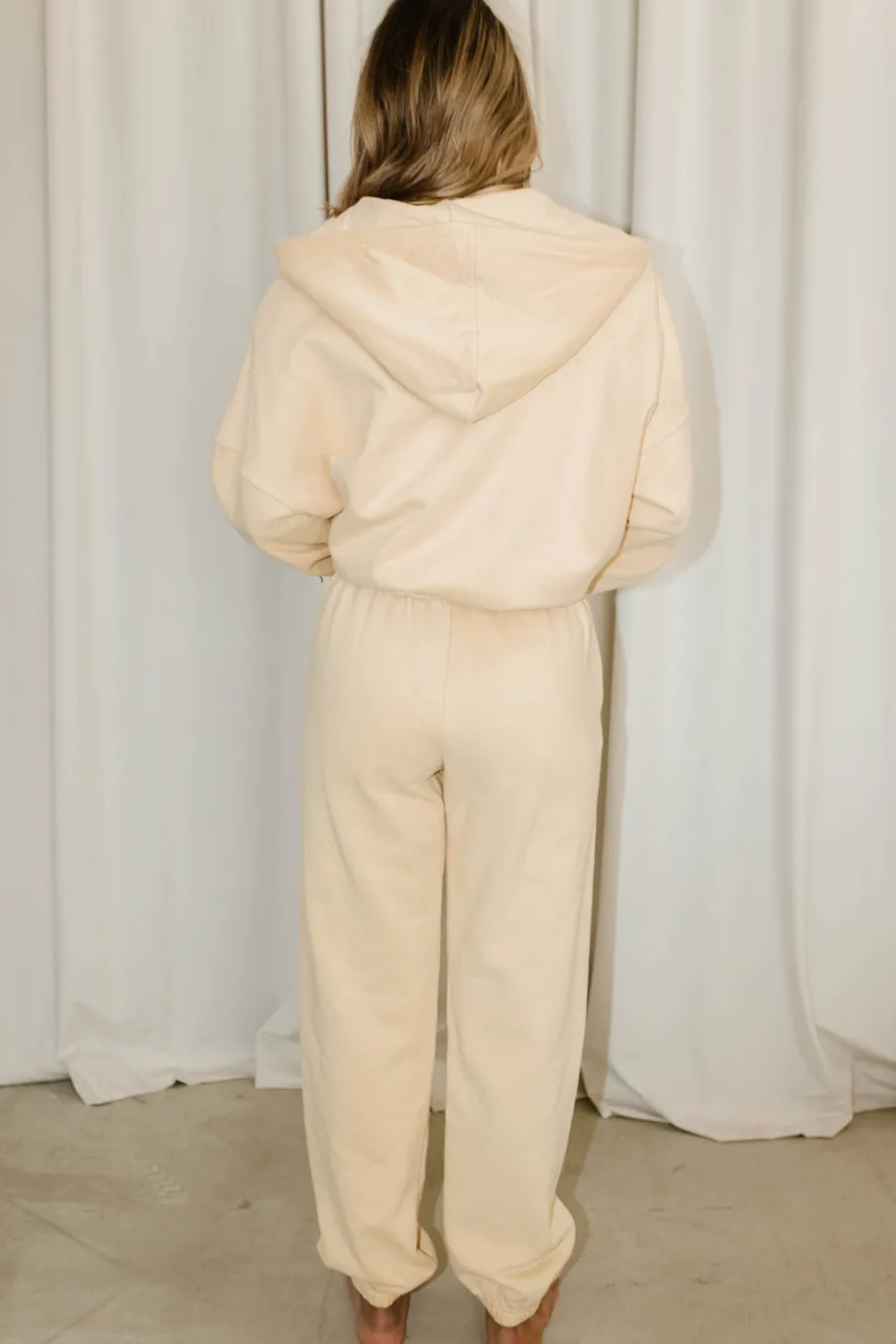 Outlet Worth Collective Oakley Hoodie and Pants Set in Butter