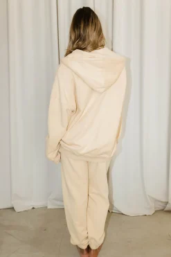 Outlet Worth Collective Oakley Hoodie and Pants Set in Butter