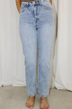 Fashion Worth Collective Peyton High Rise Straight Jean in Paloma