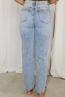 Fashion Worth Collective Peyton High Rise Straight Jean in Paloma