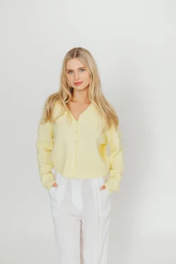 Fashion Worth Collective Piper Cardigan in Butter