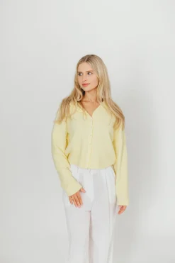 Fashion Worth Collective Piper Cardigan in Butter