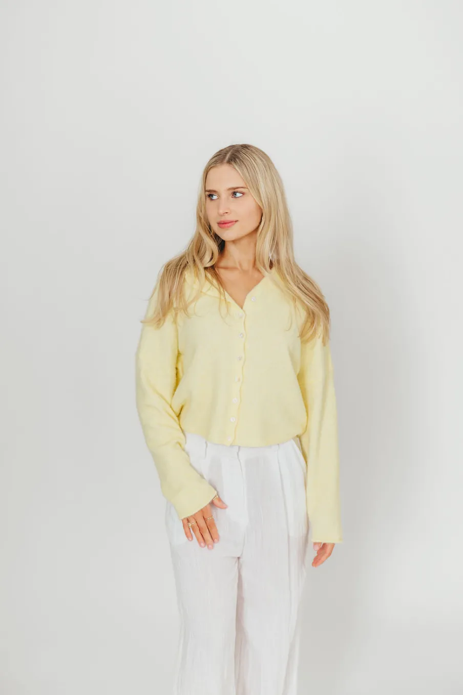 Fashion Worth Collective Piper Cardigan in Butter