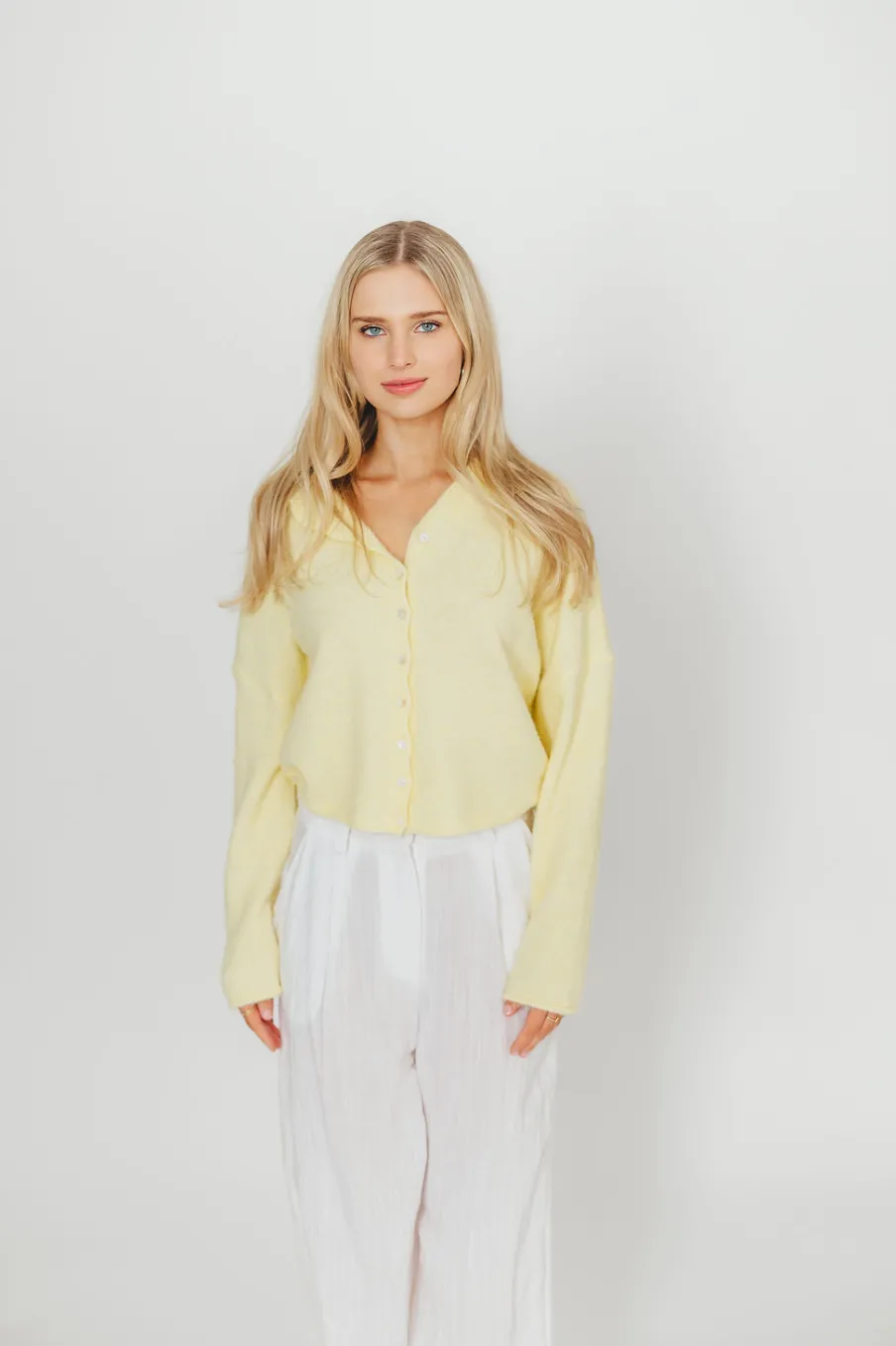 Fashion Worth Collective Piper Cardigan in Butter