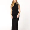 Discount Worth Collective Quinn Turtleneck Maxi Dress in Black