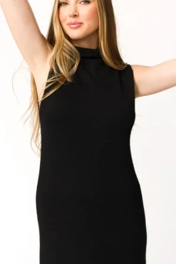 Discount Worth Collective Quinn Turtleneck Maxi Dress in Black