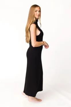Discount Worth Collective Quinn Turtleneck Maxi Dress in Black