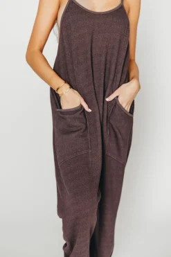 Discount Worth Collective Raelynn Jumpsuit in Washed Black