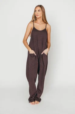 Discount Worth Collective Raelynn Jumpsuit in Washed Black