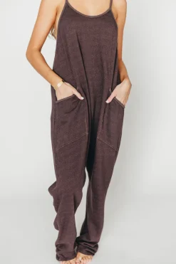 Discount Worth Collective Raelynn Jumpsuit in Washed Black