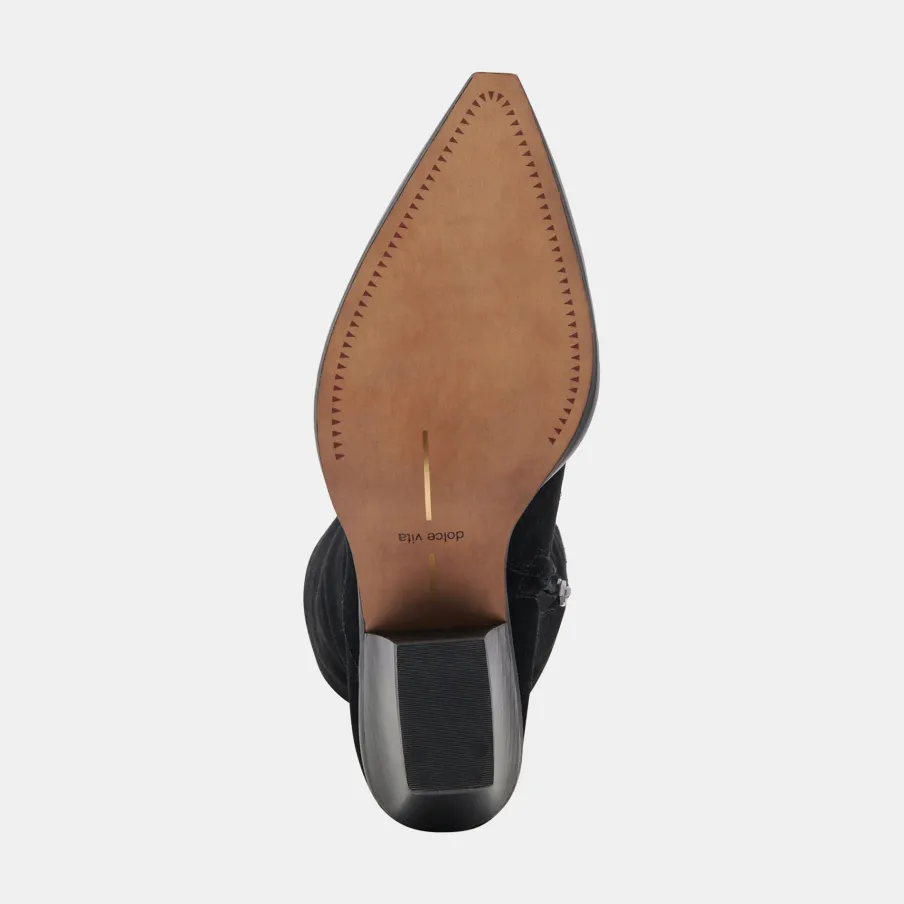 Outlet Worth Collective Raj Boots in Onyx Suede