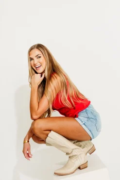 Sale Worth Collective Rayna Vintage High Rise Shorts in Light Denim