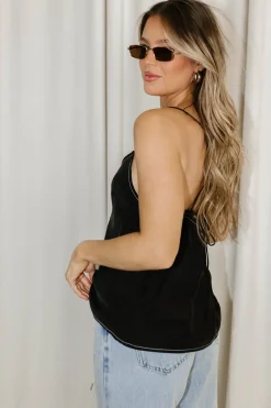 Online Worth Collective Romana Cami in Black