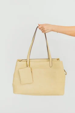 New Worth Collective Romy Weekender Travel Tote in Butter