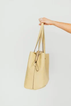 New Worth Collective Romy Weekender Travel Tote in Butter