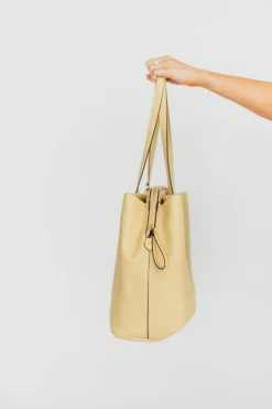 New Worth Collective Romy Weekender Travel Tote in Butter