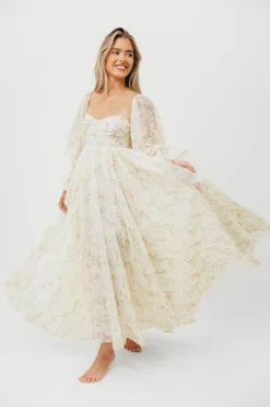 Sale Worth Collective Ryder Grace Maxi Dress in Cream