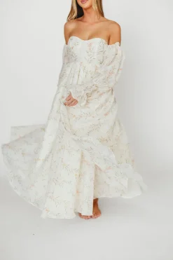 Sale Worth Collective Ryder Grace Maxi Dress in Cream