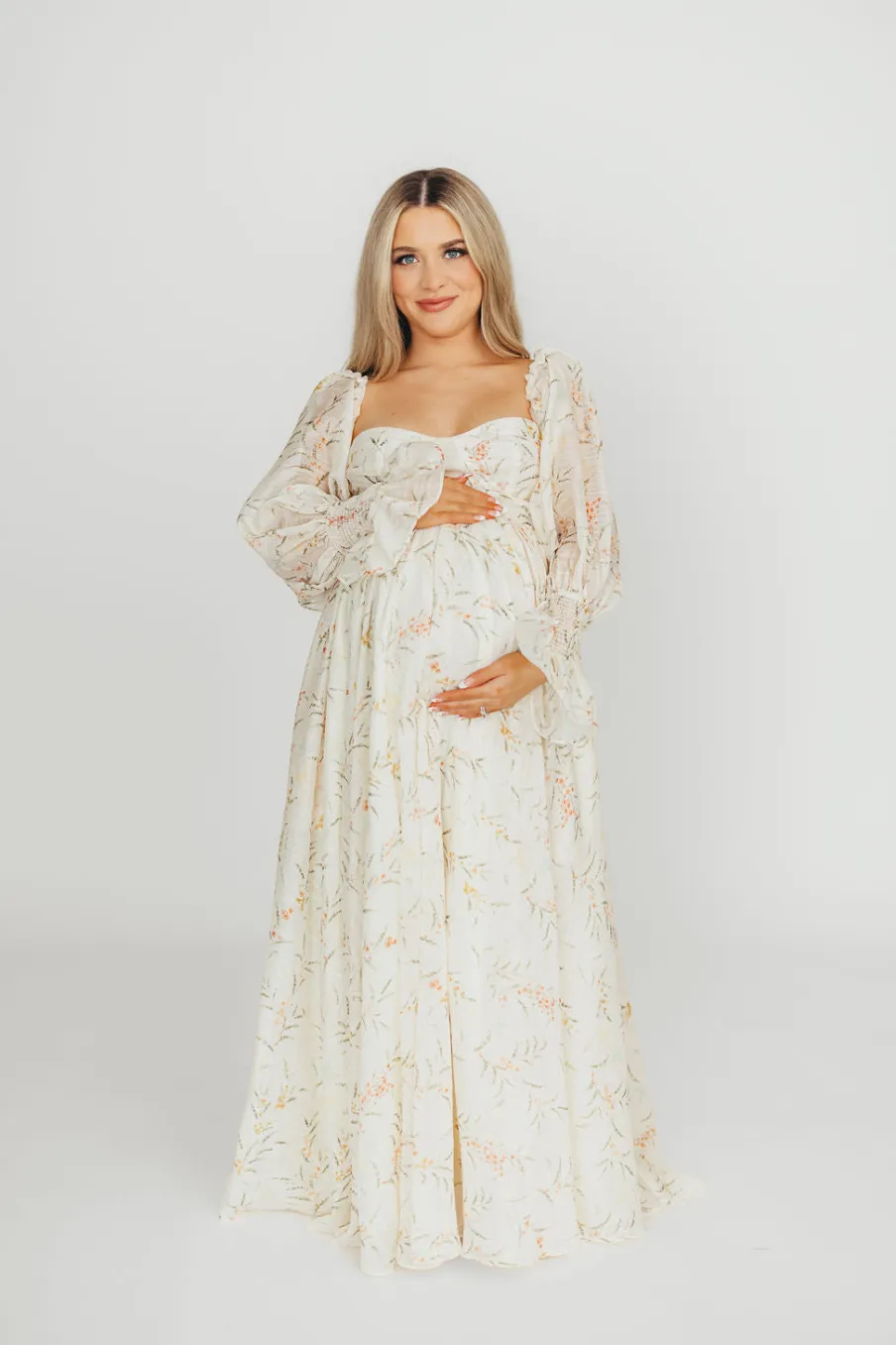 Sale Worth Collective Ryder Grace Maxi Dress in Cream