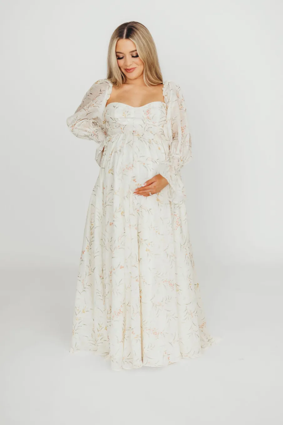 Sale Worth Collective Ryder Grace Maxi Dress in Cream