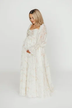 Sale Worth Collective Ryder Grace Maxi Dress in Cream
