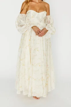 Sale Worth Collective Ryder Grace Maxi Dress in Cream