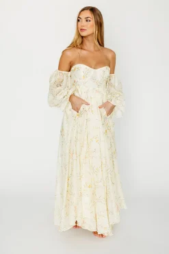 Sale Worth Collective Ryder Grace Maxi Dress in Cream