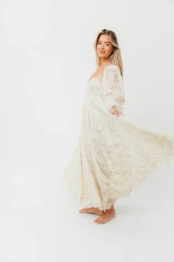 Sale Worth Collective Ryder Grace Maxi Dress in Cream