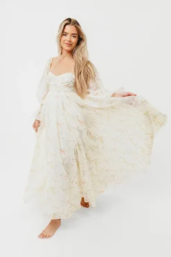 Sale Worth Collective Ryder Grace Maxi Dress in Cream