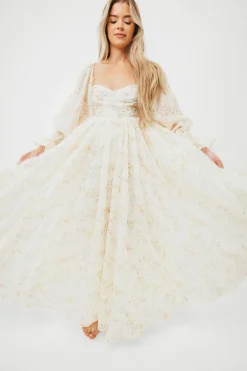 Sale Worth Collective Ryder Grace Maxi Dress in Cream