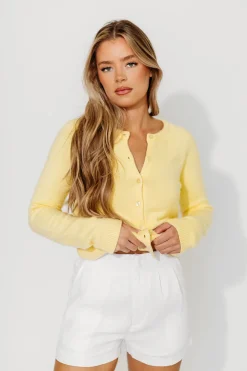 Hot Worth Collective Seabrook Cardigan in Buttercream